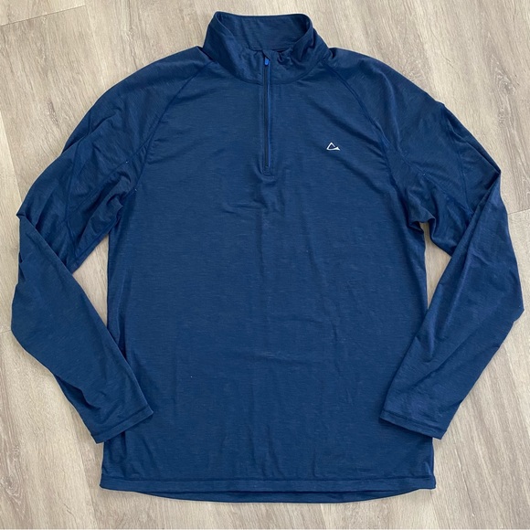 Paradox Shirts Merino Blend By Paradox Dri Release Quarter Zip Long